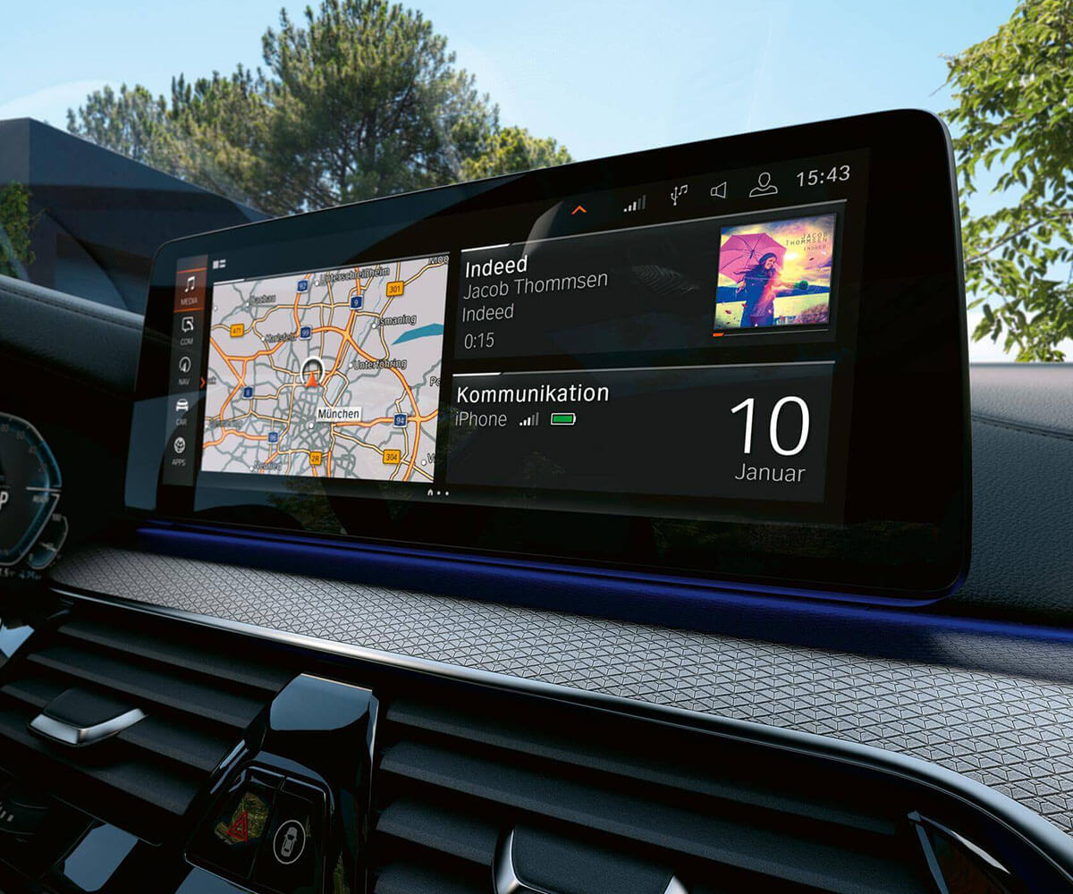 BMW 530e test navigation